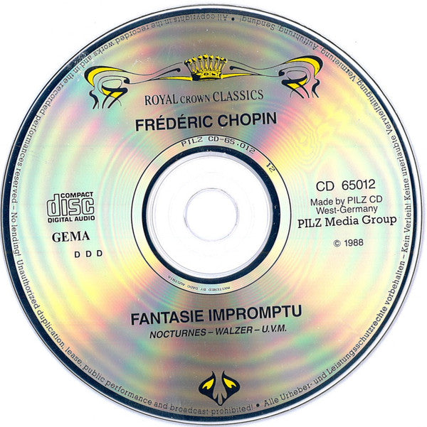Frédéric Chopin : Fantasie - Impromptu (CD, Comp)