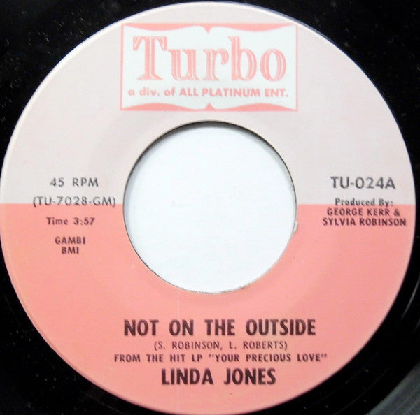 Linda Jones : Not On The Outside (7", Single)