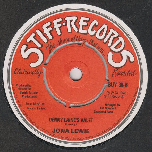 Jona Lewie : The Baby, She's On The Street (7", Single, Red)