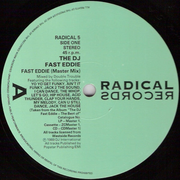 "Fast" Eddie Smith : Fast Eddie (Master Mix) (12", Single, Ltd)