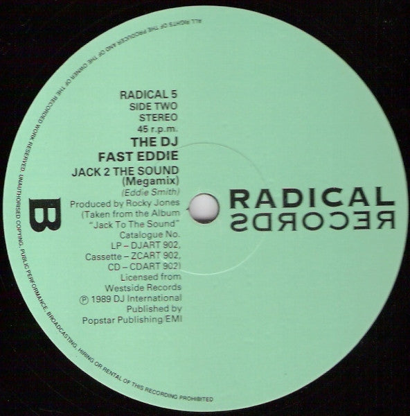"Fast" Eddie Smith : Fast Eddie (Master Mix) (12", Single, Ltd)