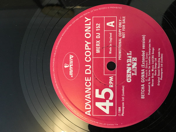 Central Line : Betcha Gonna (12", Single, Promo)