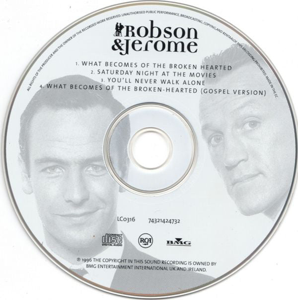 Robson & Jerome : What Becomes Of The Broken Hearted / Saturday Night At The Movies / You'll Never Walk Alone (CD, Single, Nim)