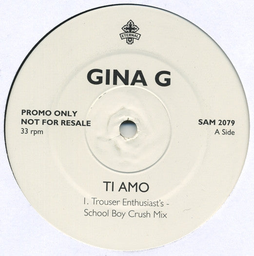 Gina G : Ti Amo (12", Promo)
