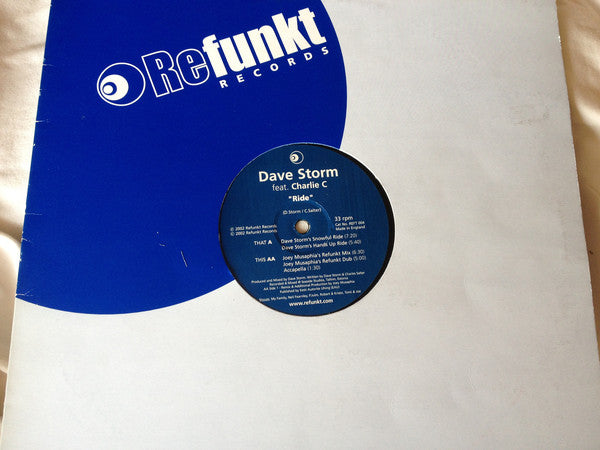 Dave Storm : Ride (12")