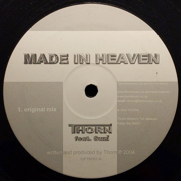 Thorn (10) Feat. Suzi : Made In Heaven (2x12", Promo)