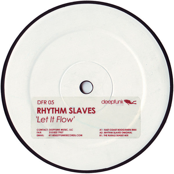 The Rhythm Slaves : Let It Flow (12", Promo, W/Lbl)