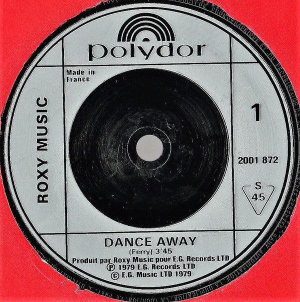 Roxy Music : Dance Away (7", Single, Fre)