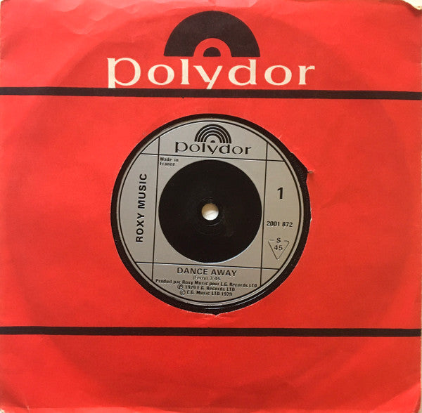 Roxy Music : Dance Away (7", Single, Fre)