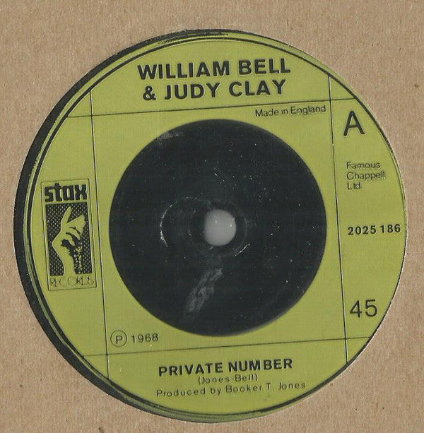 William Bell & Judy Clay / Booker T & The MG's / Johnnie Taylor : Private Number / Mrs. Robinson / I Wanna Testify (7", Styrene)