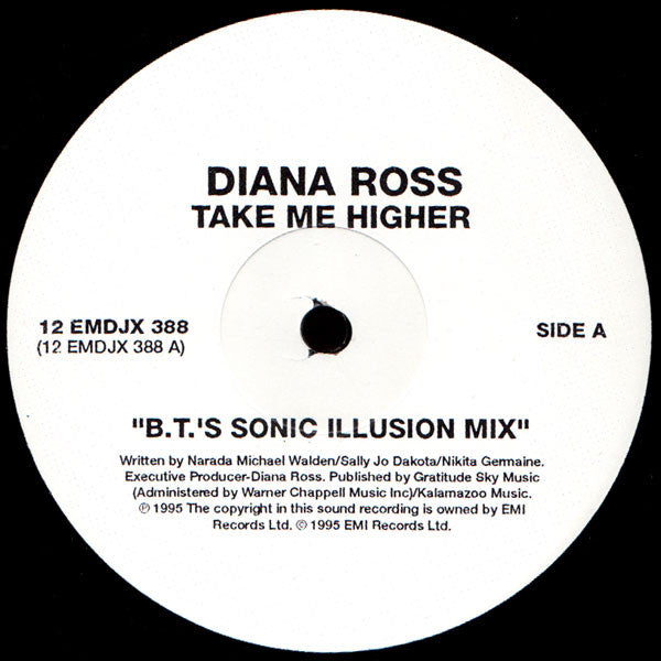 Diana Ross : Take Me Higher (2x12", Promo, Gat)