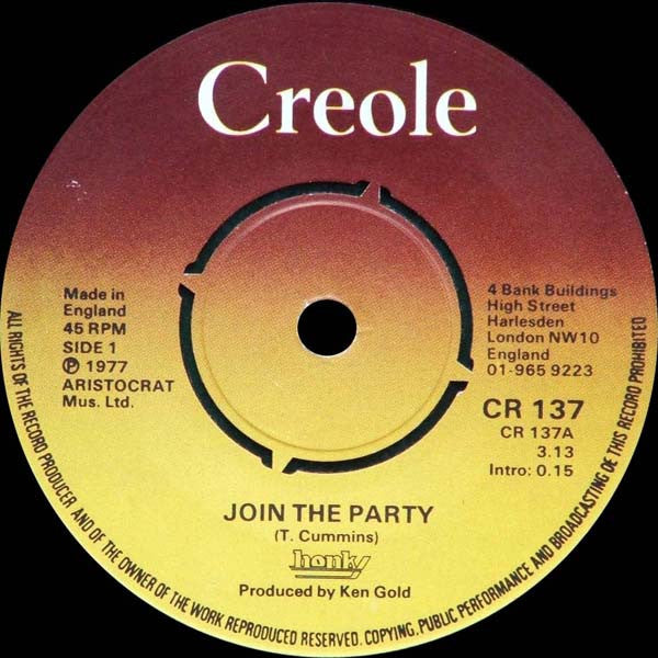 Honky (3) : Join The Party / Party Time, Funky Time (7")