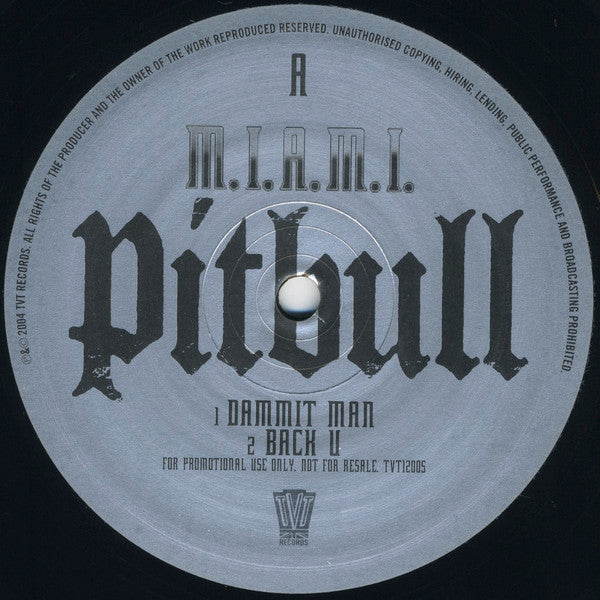 Pitbull : M.I.A.M.I. (12", Promo)