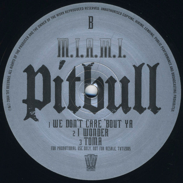 Pitbull : M.I.A.M.I. (12", Promo)