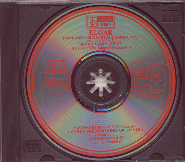 Sir Edward Elgar, London Philharmonic Orchestra, Bernadette Greevy, Vernon Handley : Pomp And Circumstance Marches 1 - 5 / Sea Pictures (CD)