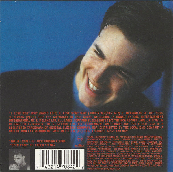 Gary Barlow : Love Won't Wait (CD, Single, CD1)