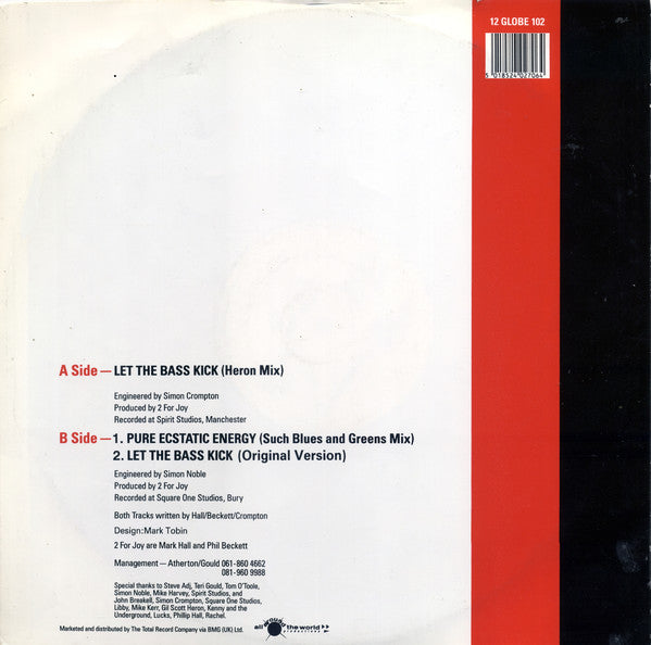 2 For Joy : Let The Bass Kick (12")