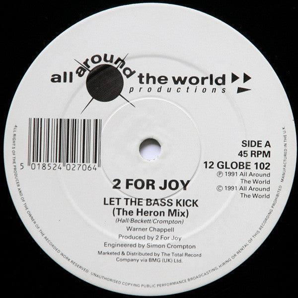 2 For Joy : Let The Bass Kick (12")