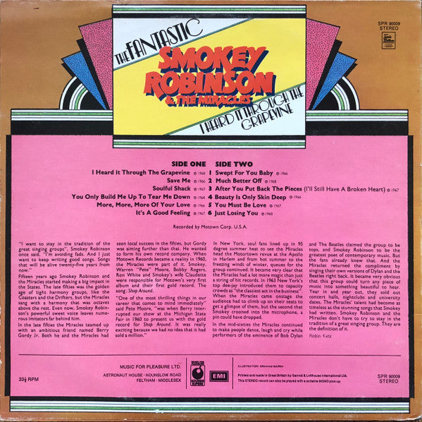 The Miracles : The Fantastic Smokey Robinson & The Miracles (LP, Comp, RE)