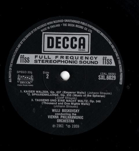 Willi Boskovsky, Wiener Philharmoniker : Great Strauss Waltzes (LP, RE, Nar)