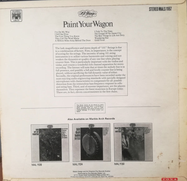 101 Strings : Paint Your Wagon (LP)