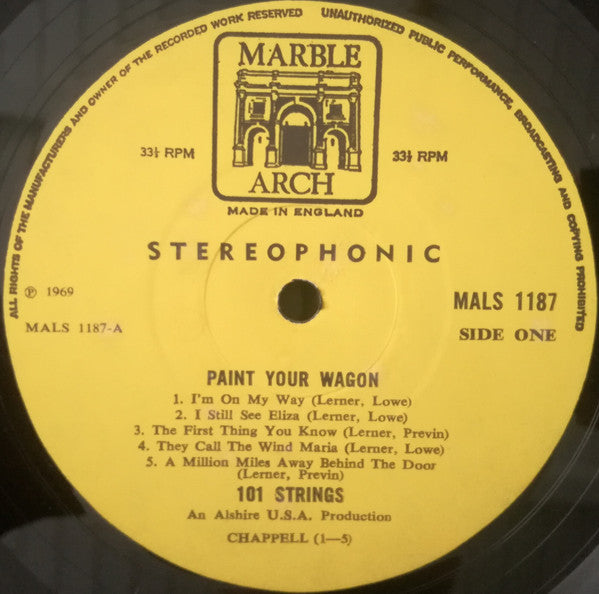 101 Strings : Paint Your Wagon (LP)