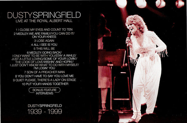 Dusty Springfield : Live At The Royal Albert Hall (DVD-V, RE, Multichannel, PAL)