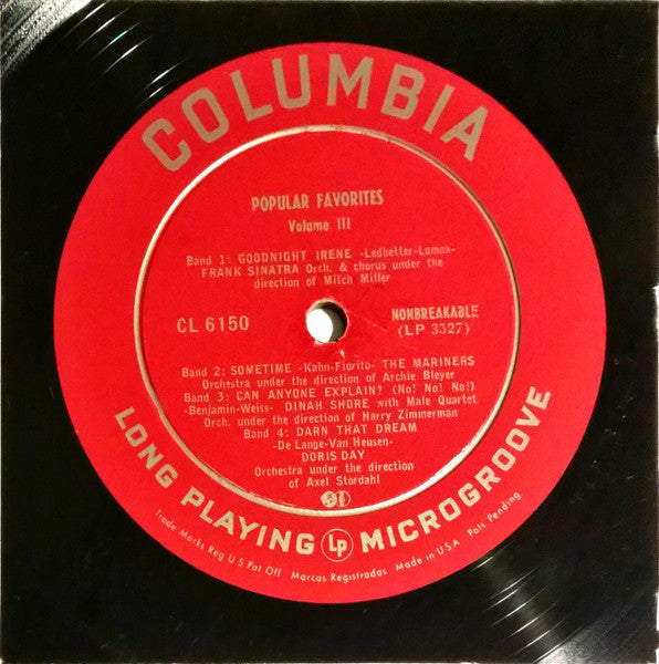 Various : Popular Favorites Volume III (10", Comp)
