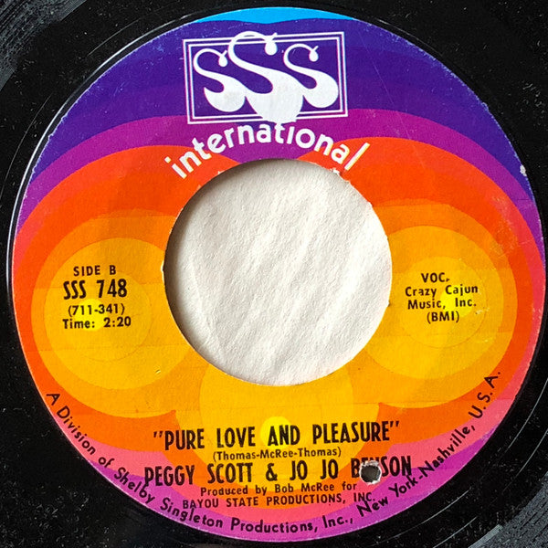 Peggy Scott & Jo Jo Benson : Pickin' Wild Mountain Berries (7", Pit)