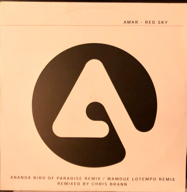 Amar : Red Sky (Ananda Bird Of Paradise Remix / Wamdue Lotempo Remix) (12", Promo)