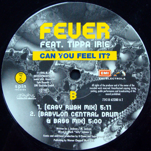 Fever (6) Feat. Tippa Irie : Can You Feel It? (12")