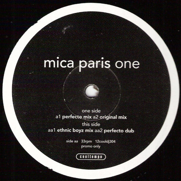 Mica Paris : One (12", Promo)