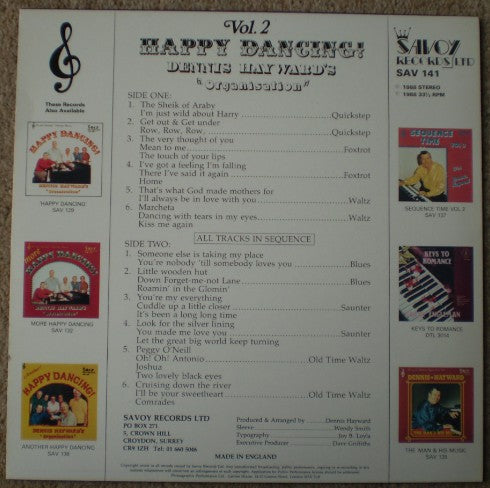 Dennis Hayward's Organisation : Happy Dancing! Vol.2 (LP, Album)