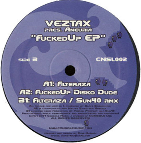 Veztax Pres. Aneuria : FuckedUp EP (12", EP)