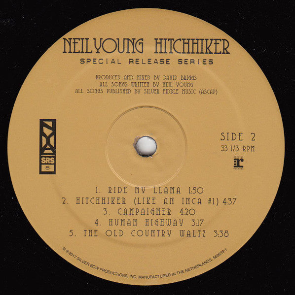 Neil Young : Hitchhiker (LP, Album)