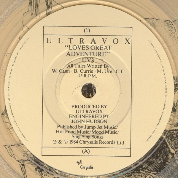 Ultravox : Love's Great Adventure (7", Single, Cle)