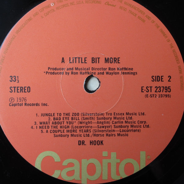 Dr. Hook : A Little Bit More (LP, Album)