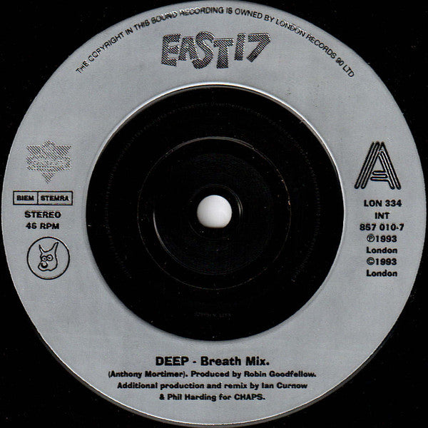 East 17 : Deep (7", Single)
