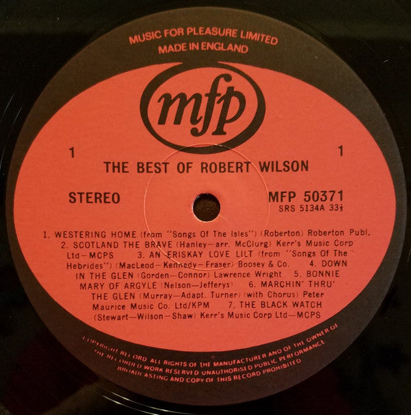 Robert Wilson (3) : The Best Of Robert Wilson (LP, Comp, RE)