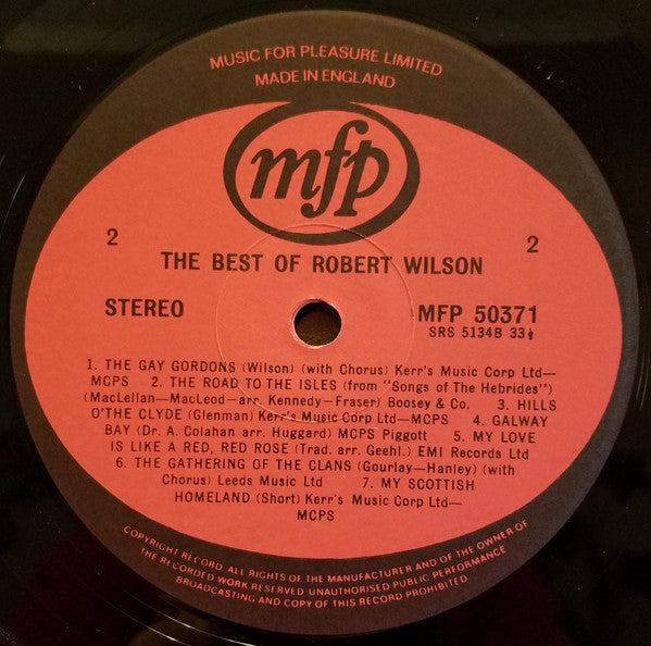 Robert Wilson (3) : The Best Of Robert Wilson (LP, Comp, RE)