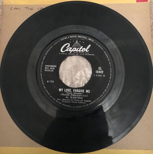 Al Martino : Think I'll Go Somewhere And Cry Myself To Sleep (7", Single)