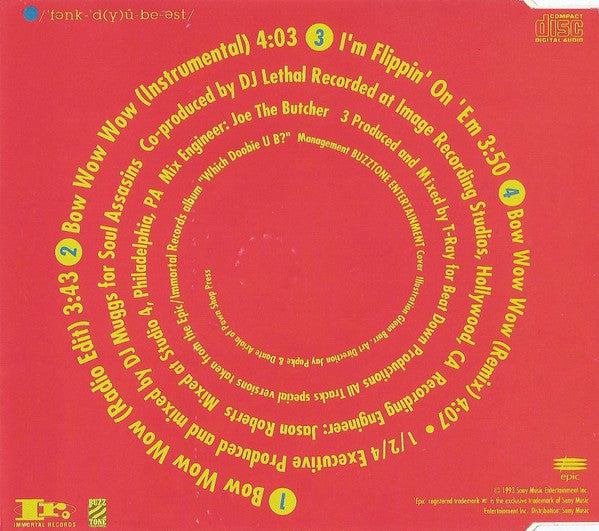 Funkdoobiest : Bow Wow Wow (CD, Maxi)