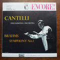 Johannes Brahms - Guido Cantelli Conducting The Philharmonia Orchestra : Symphony No. 1 (LP, Mono)