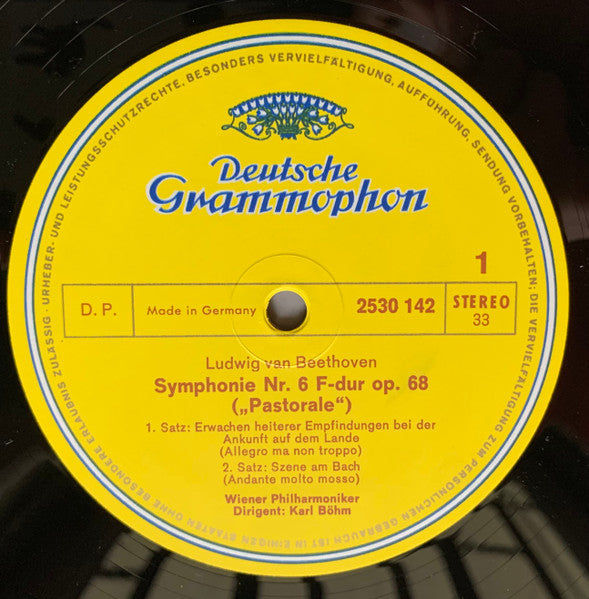 Ludwig Van Beethoven - Wiener Philharmoniker, Karl Böhm : Symphonie Nr. 6 "Pastorale" (LP)