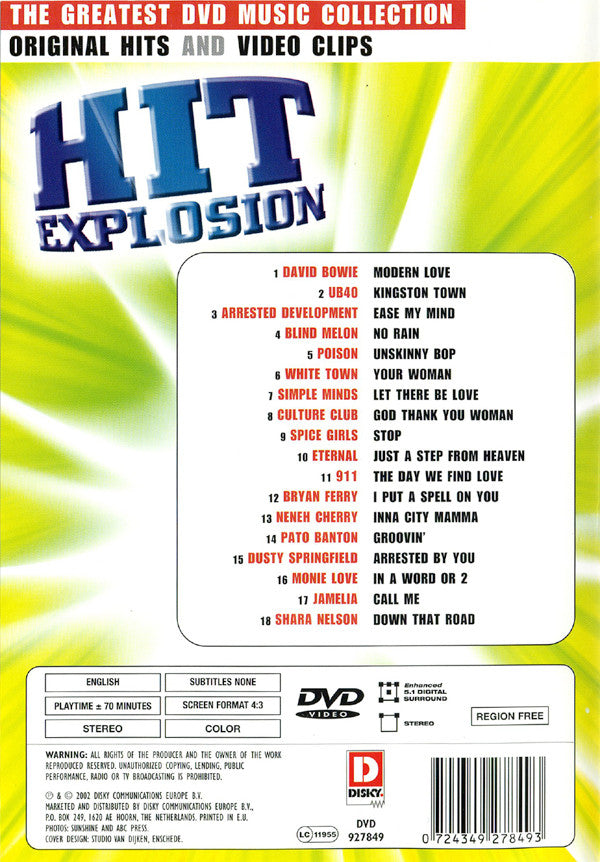 Various : Hit Explosion (DVD-V, Comp, PAL)