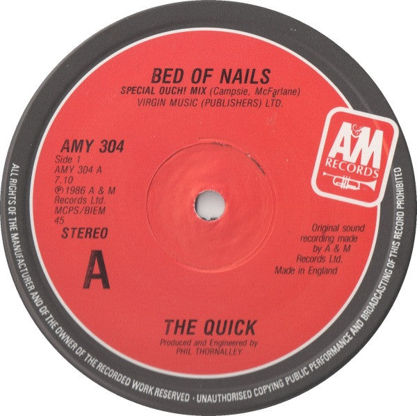 The Quick : Bed Of Nails (12")