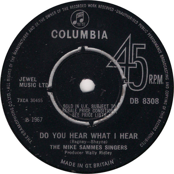Mike Sammes Singers : Do You Hear What I Hear (7", Single)