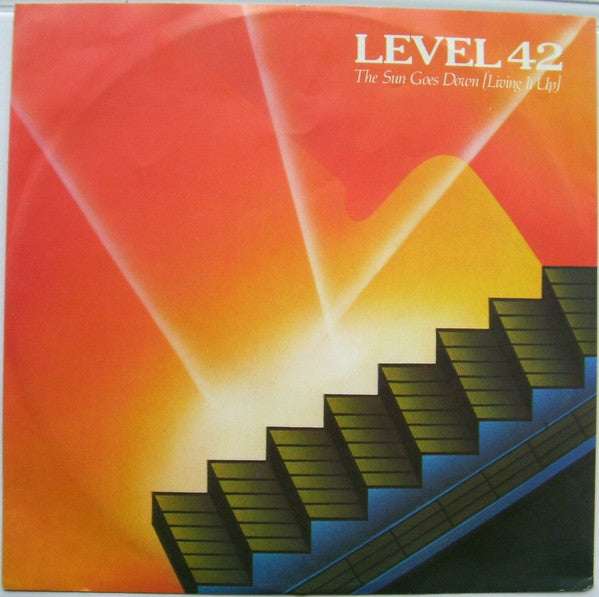 Level 42 : The Sun Goes Down (Living It Up) (12", Single, Whi)
