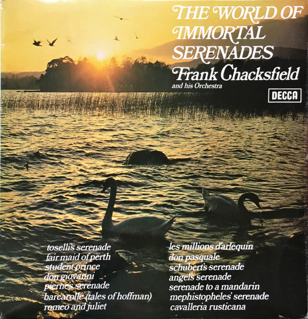 Frank Chacksfield & His Orchestra : The World Of Immortal Serenades (LP, RE, Whi)