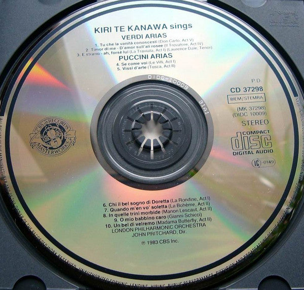 Giuseppe Verdi & Giacomo Puccini / Kiri Te Kanawa, John Pritchard, London Philharmonic Orchestra : Verdi & Puccini (CD, Album)